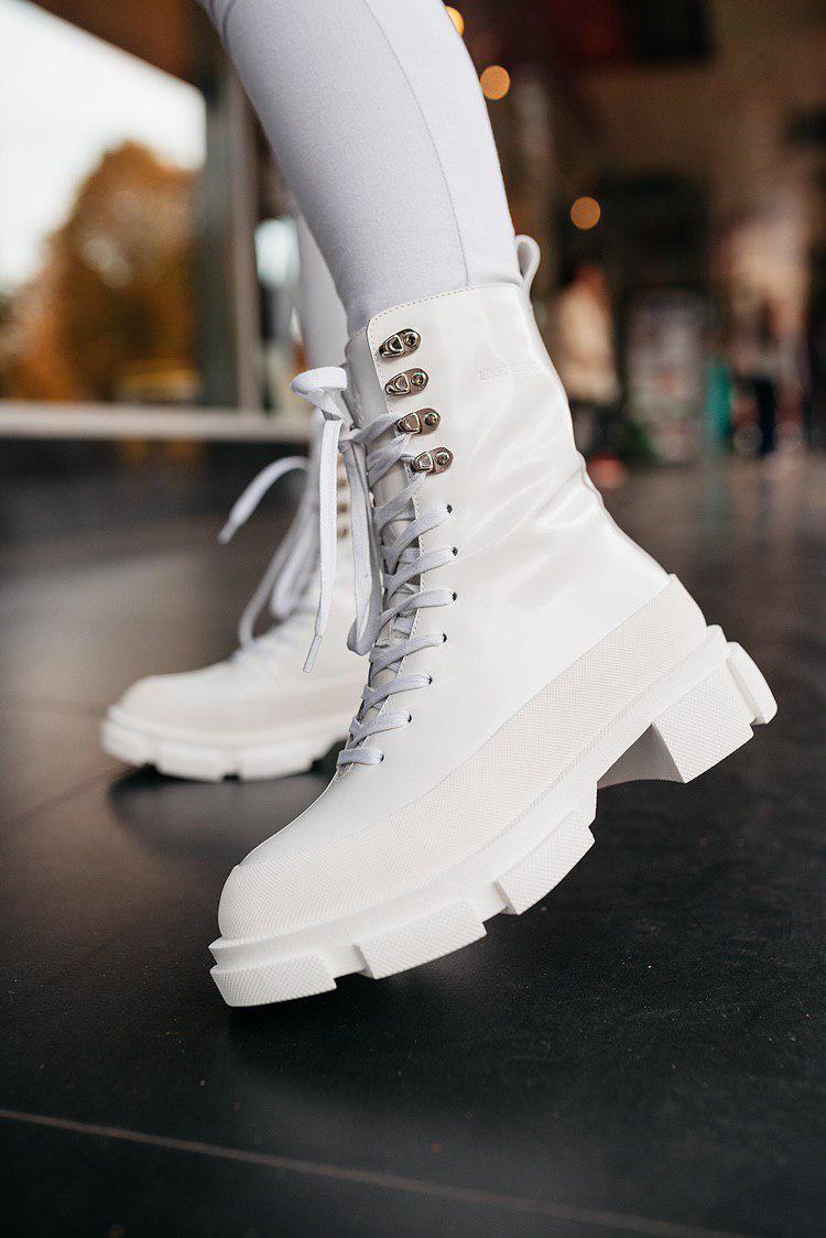 Черевики жіночі Both Gao High Boots White білі демісезонні шкіряні повсякденні