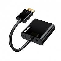 Переходник конвертер BASEUS HD Converter HDMI 4k на VGA, micro USB, DC3.5