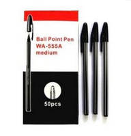 Ручка шариковая CHEN'S AH555-A черная Raddar /50уп,2800ящ