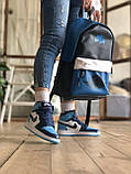 Кросівки жіночі Nike AIR JORDAN 1 Retro Blue найк аїр джердан сині, фото 5