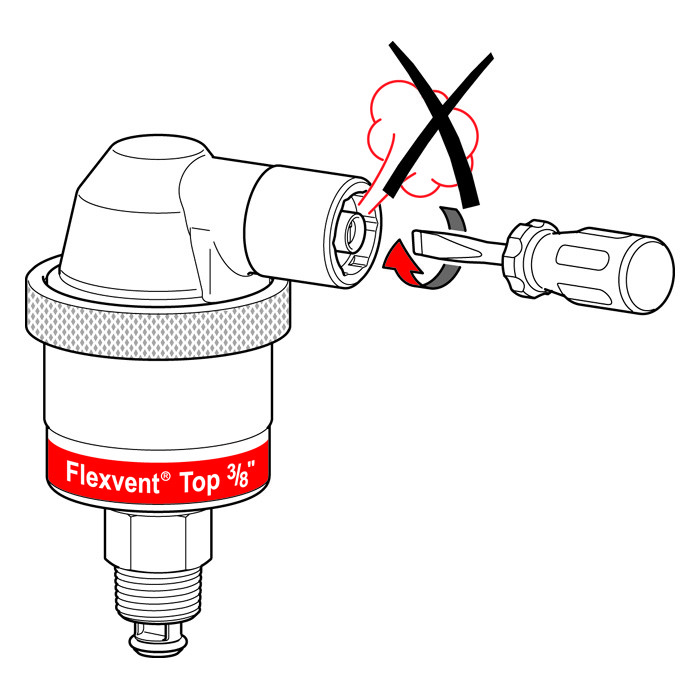 Автоматический воздухоотводчик Flexvent Top 1/2" FLAMCO (Нидерланды) - фото 5 - id-p1249709669