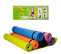 Килимок для йоги та фітнесу MS 0380-2, ЕVА, 173*61*0.5 см, різном. кольори