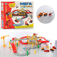 Детский игровой набор 922-14 стройтехника(металл), вертолет, фигурки, деревья, дорожные знаки