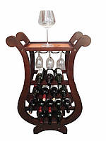 Столик-бар коричневий на 15 пляшок