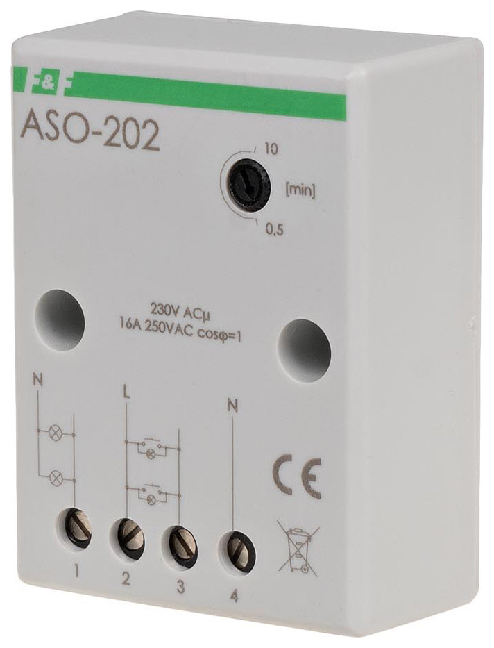 Таймер сходовий ASO-202 з функцією антиблокування 230 B AC F&F