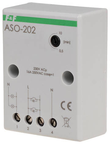 Таймер сходовий ASO-202 з функцією антиблокування 230 B AC F&F, фото 1