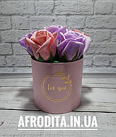 Мильний букет із 7 троянд