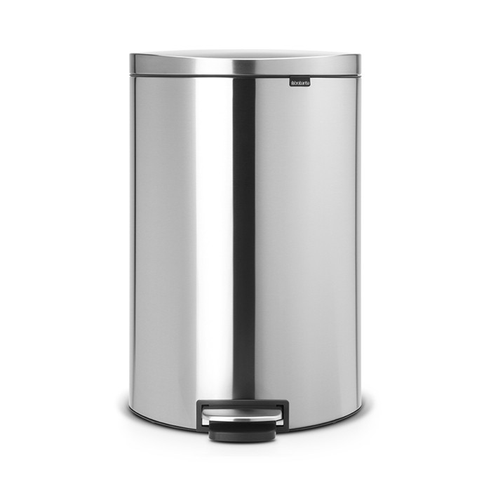 Бак для сміття Brabantia Pedal Bin FlatBack 40 л Matt Steel (482021)
