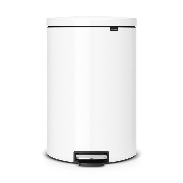 Бак для сміття Brabantia Pedal Bin FlatBack 40 л Білий (485244)