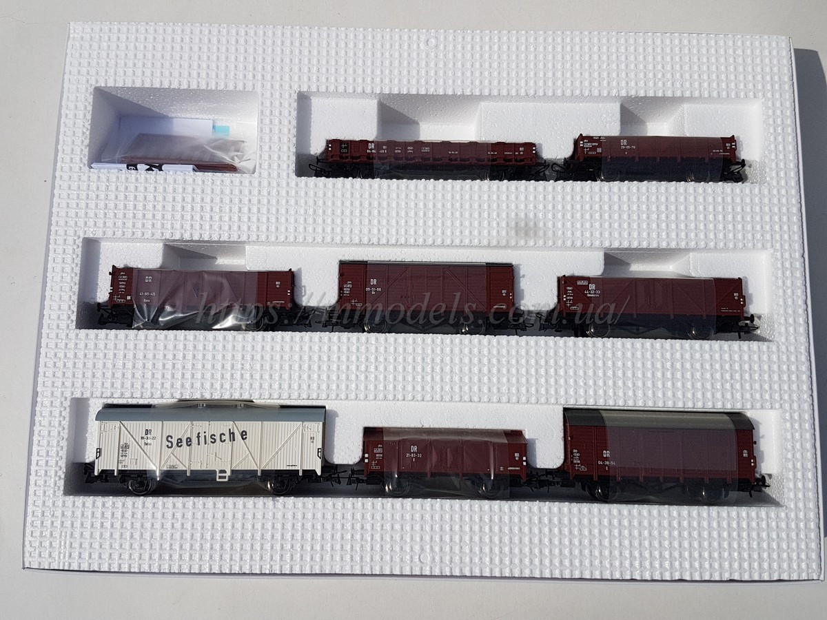 Roco 67127 набір з 8 вагонів приналежності Deutsche Reichsbahn (DDR), масштабу 1/87,H0