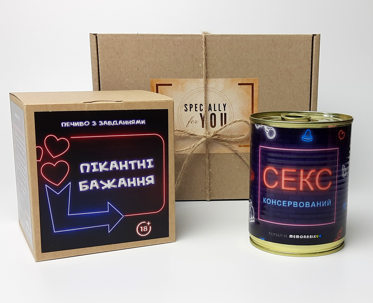 Набір-гра "Еротичні фанти": печиво з сексуальними завданнями і "Консервований секс", фото 1