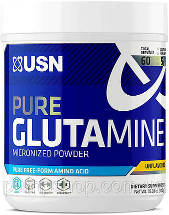 Глютамін USN Glutamine Micronized 500 г (уцінка терміни придатності до 07.2021), фото 1