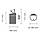 Відро для сміття Brabantia Touch Bin 3 л Matt Black (364440), фото 3