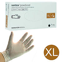 Перчатки Mercator Medical Santex Powdered латексные нестерильные припудренные ХL 100 шт