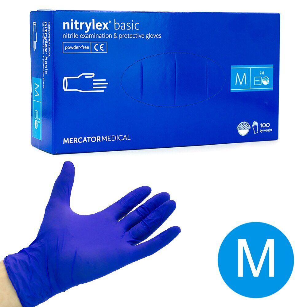 Рукавички нітрилові Mercator Medical Nitrylex M 100 шт.