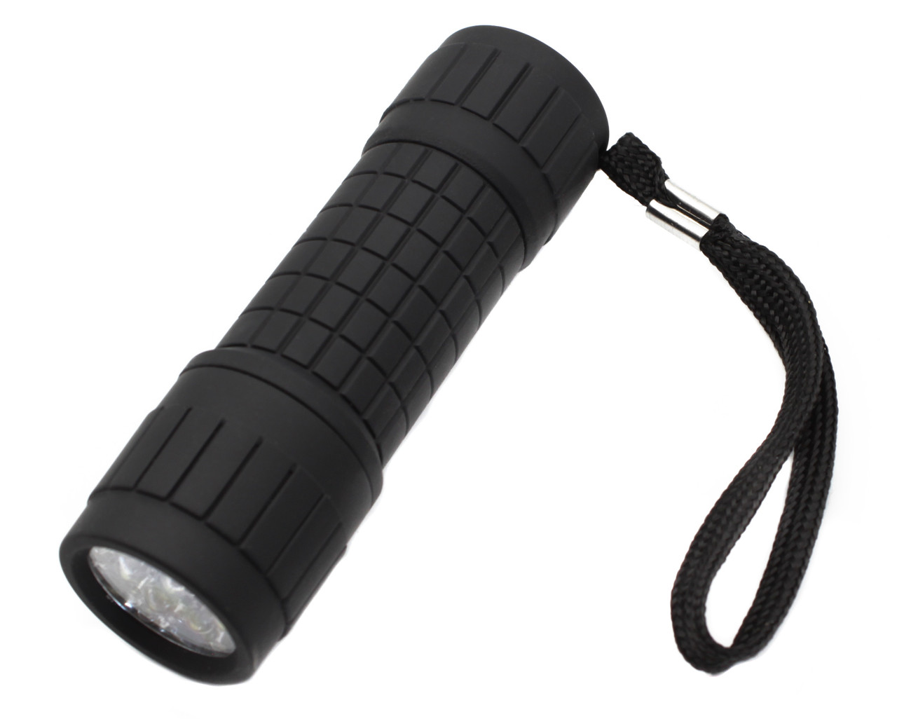 Ручний ліхтар чорний матовий вугілля-1, 3хAAA, 9 LED
