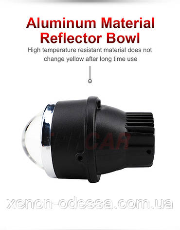 Протитуманні світлодіодні фари 2.5" M618 Bi-LED FOG 3800K, фото 1