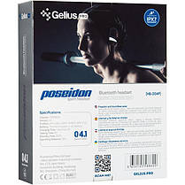 Бездротова гарнітура для спорту Bluetooth навушники Gelius Pro Poseidon HBT-004P Black, фото 3