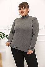 Гольф жіночий розмір плюс Фліс графіт (42-64)