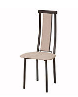 Мягкий стул с высокой спинкой на металлокаркасе Арамис-Люкс 44x43x103,5 см для кухни, кафе, ресторана