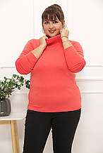 Гольф жіночий розмір плюс Фліс корал (42-64)