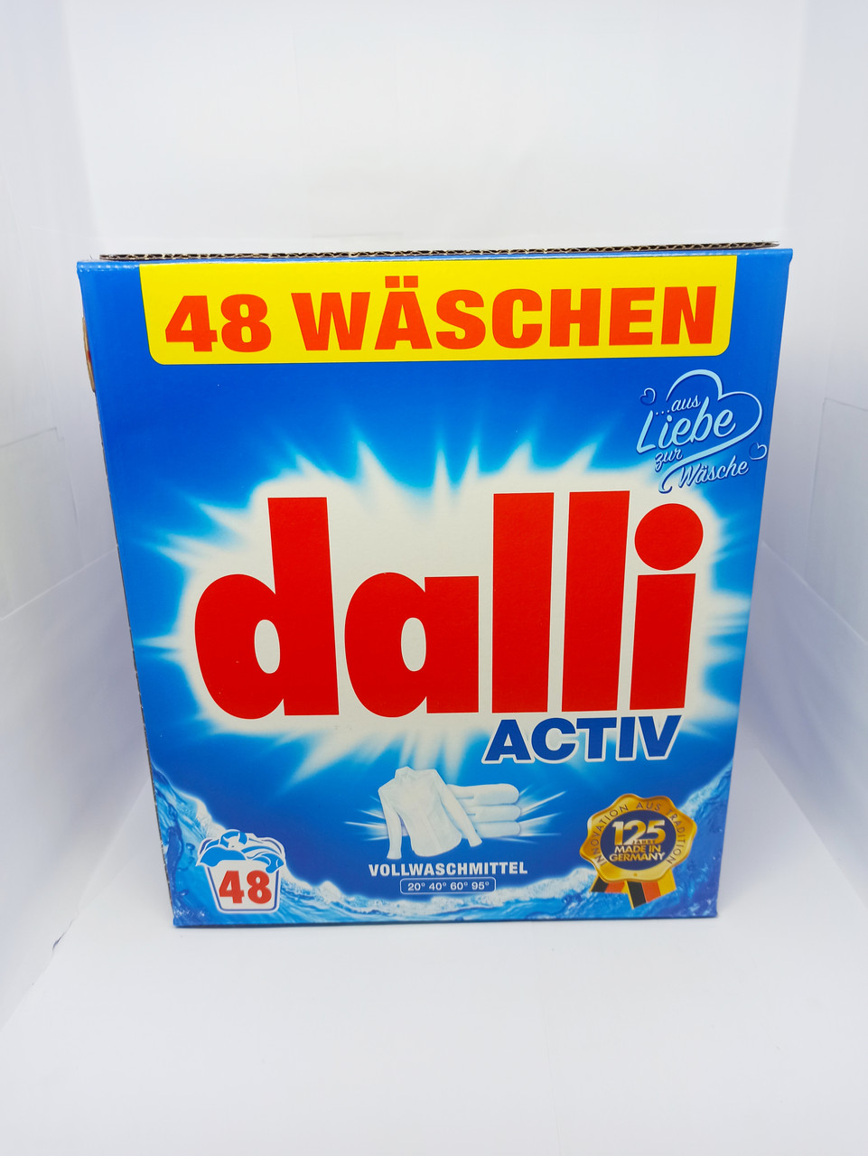 Пральний порошок для білого Dalli Vollwaschmittel Оригінал 3.12 кг 48 прань безфосфатний