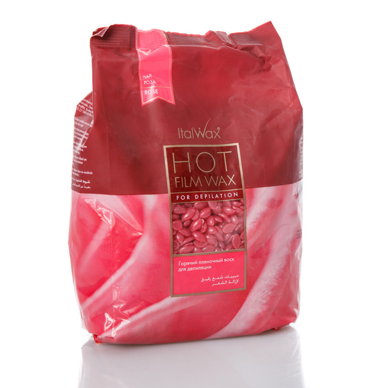 Віск для депіляції гарячий плівковий в гранулах "Троянда" (винний), 1 кг ItalWax