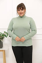 Водолазка тепла жіноча Фліс мʼята (42-64)