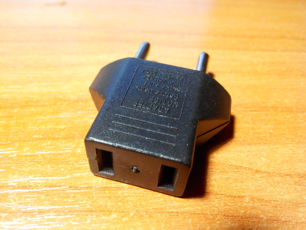 Купить Переходник питания розетка американская US (мама) ― вилка евро ...