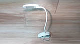 Настільна світлодіодна лампа на прищіпці Luxel TL-09W, 6W, мережева, фото 2
