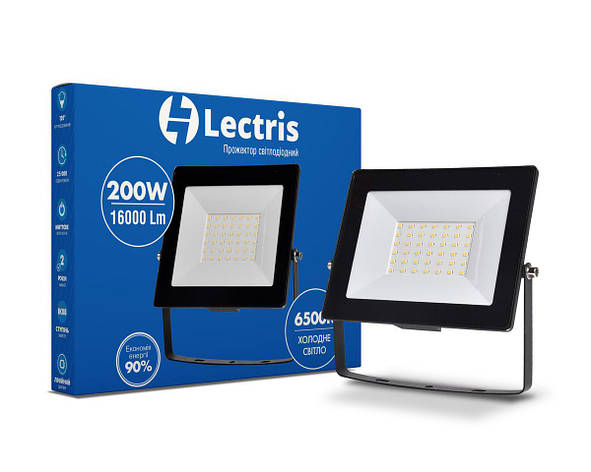 Прожектор LED200W 16000Лм 6500K 185-265V IP65 Lectris, фото 2