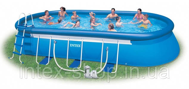 Басейн овальний intex Oval Frame Pools — 54934 610х366х122 см 