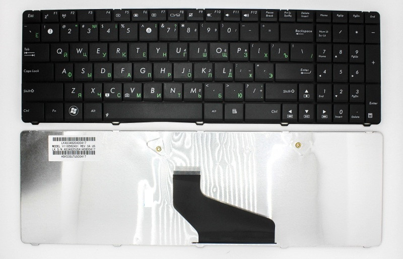 Клавіатура для ноутбука Asus MP-10A73SU-6983 MP-10A73SU-9201 NSK-UG60R NSK-UGC0R NSK-UGJ01 NSK-UGP0R NSK-UM0SU