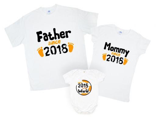 Футболки Фемілі Лук Family Look для всієї родини "Father, Mommy, Since" Push IT