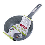 Сотейник Kamille 24см з гранітним покриттям з литого алюмінію для індукції і газу KM-4292GR, фото 2