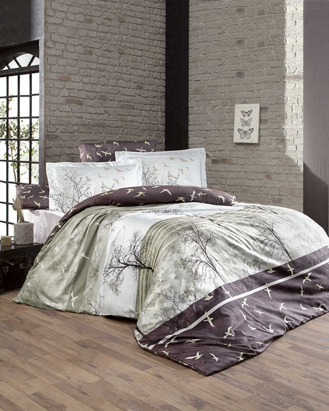 Постільна Білизна La Romano Cotton Satin Doga Kahve Полуторний