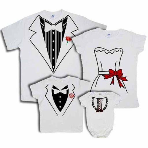 Футболки Фемілі Лук Family Look для всієї родини "Парадний одяг" Push IT, фото 1