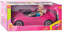 Кукла Барби в розовом спортивном купе Porshe Defa 8228