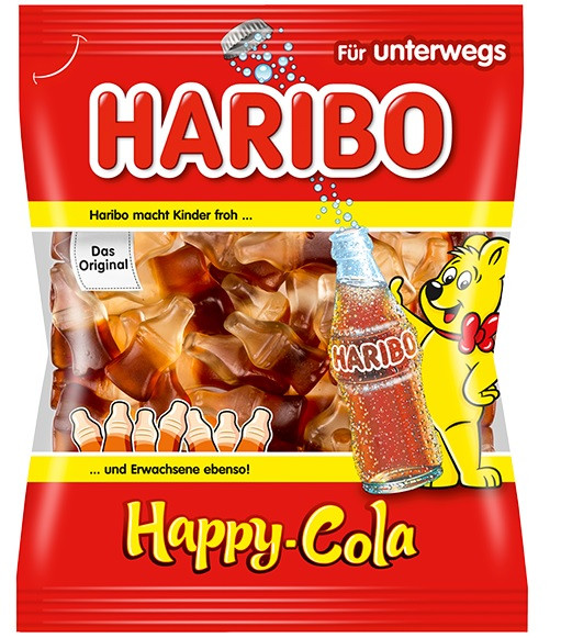 Желейные конфеты Haribo Happy-Cola 175 г Германия - фото 1 - id-p1249945096