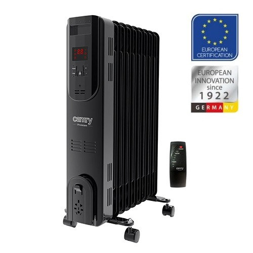 Масляний обігрівач Camry CR 7810 LED з дистанційним управлінням 9 ребер (Польща), фото 1