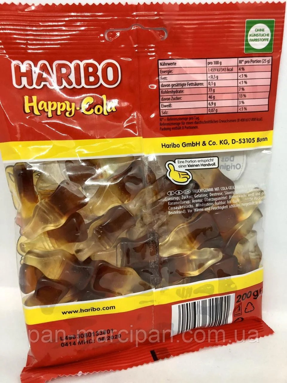 Желейные конфеты Haribo Happy-Cola 175 г Германия - фото 4 - id-p1249945096
