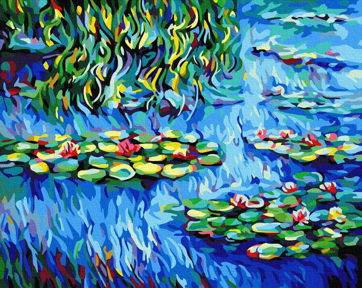 Картина за номерами BrushMe Водяні лілії Клод Моне (BRM402) 40 х 50 см, фото 1