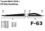 Модельні молдинги на двері для Toyota RAV-4 2018+, фото 2