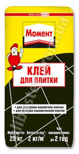 Клей для плитки "Момент" 25 кг
