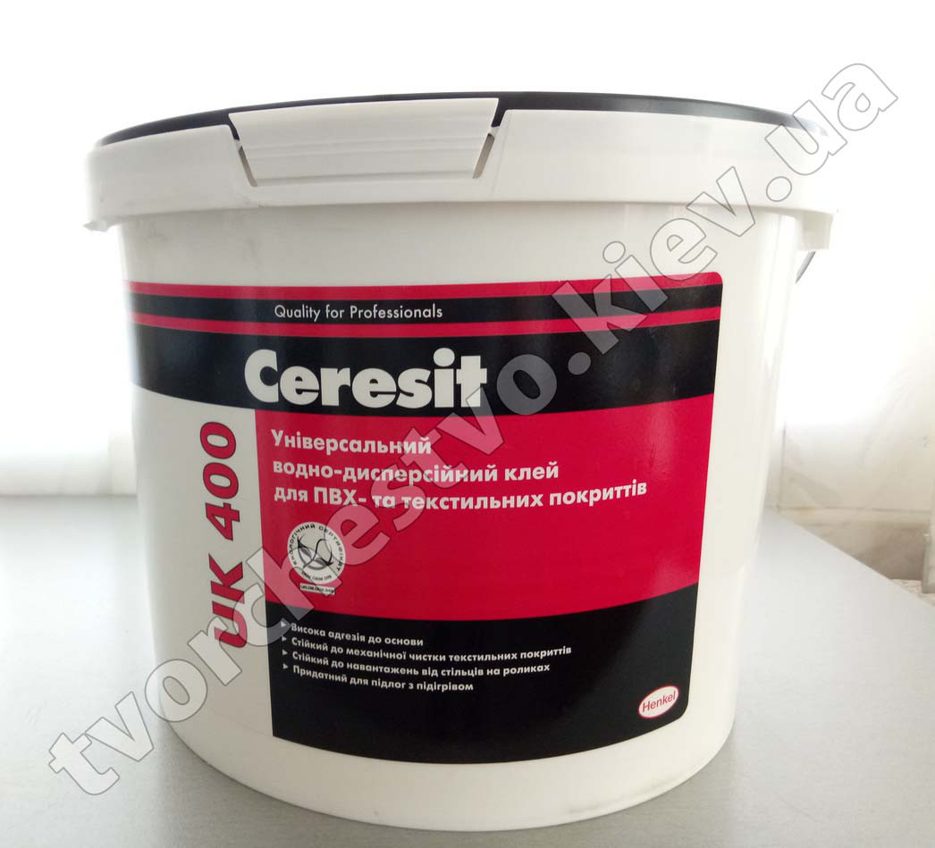Клей для паркету Ceresit UK 400, 14 кг. (Thomsit UK400 (Томзит ЮК400), Церезит ЮК400, фото 1