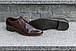 Шкіряне взуття на літо коричневого кольору туфлі, фото 2