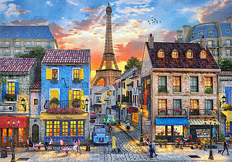 Пазли на 500 елементів (47 х 33 см) Вулиці Парижа (картина) (Castorland, Польща)