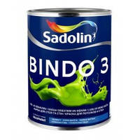 Глубокоматовая краска для потолка и стен, Sadolin BINDO 3. (Садолин Биндо 3), 1л.