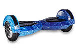 Гироскутер Smart Balance Wheel 8 дюймів синій космос для дітей і дорослих, фото 3