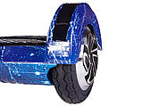 Гироскутер Smart Balance Wheel 8 дюймів синій космос для дітей і дорослих, фото 7